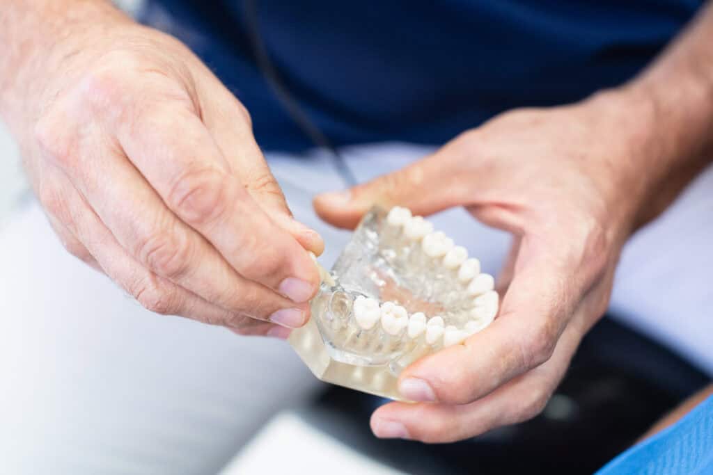 Dental implant consultation at Ardentis dental clinic, showcasing expert care and advanced dental solutions.